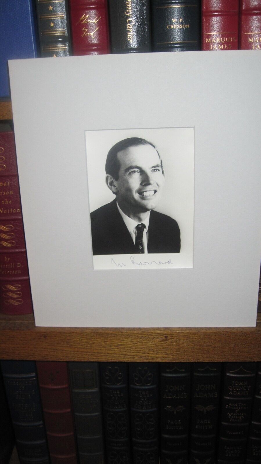 DR. CHRISTIAAN BARNARD SIGNED PHOTO MATTED.  DID FIRST HEART TRANSPLANT
