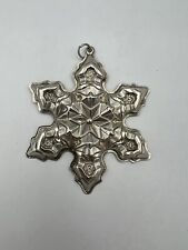 925 Sterling Silver Vintage 1975 Gorham Snowflake Ornament picture