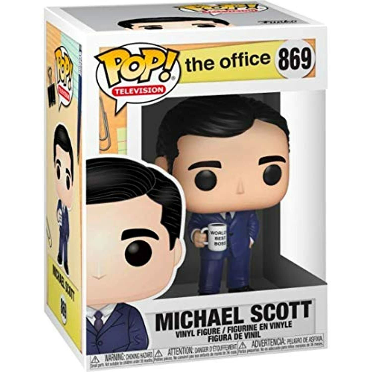 Funko POP TV The Office MICHAEL SCOTT Figure #869 w/ Protector