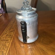 Vintage Pure Name Brand Aluminum Percolator With All Original Parts Mint picture