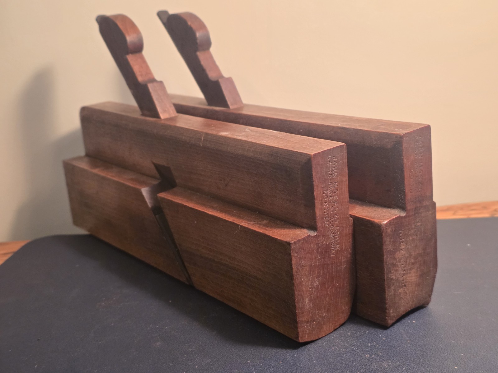 Fine Moseley No.16~1-1/4 Matched Pair/ Set Hollow Round Antiq Vtg Moulding Plane Fine Moseley No.16~1-1/4 Matched Pair/ Set Hollow Round Antiq Vtg Moulding Plane