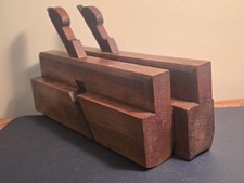 Fine Moseley No.16~1-1/4 Matched Pair/ Set Hollow Round Antiq Vtg Moulding Plane picture