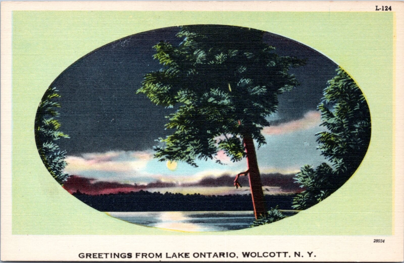 Postcard NY Wolcott - Greetings from Lake Ontario