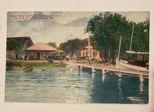 Chicago Harvard IL&Geneva Lake WI C.H.&G.L.Railroad Postcard 1914 Depot Station picture