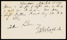 1879 J.M. Cobb Hanover NH Edge Tool Co Taftsville VT Victorian Postal Card Axes picture