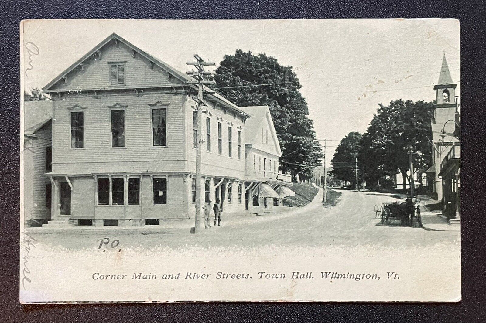 Wilmington Vermont 1909 postcard Main & River Streets VT