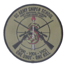 OD US Army Sniper School embroidered patch 5