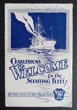 Vintage 1934 Charleston SC Welcome Scouting Fleet Pamphlet US Navy Militaria picture