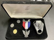 Eagle Scout Rank Presentation Box Recent Issue, Eagle Scout Medal , Pins, Bolo picture