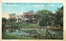 Rochester New York~C D Brown Residence & Willow Pond 1920s picture