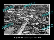 Thetford England Aerial View Of District c1930 2 Old Large Historic Photo picture