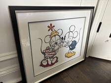Disney Ethan Allen Mickey Minnie Mouse Framed photo Rare 24x20 picture