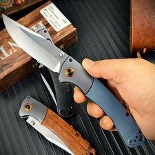 Benchmade CROOKED RIVER 15080-1 CPM-S30V Folding Knife With  blue picture
