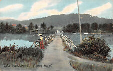 UPICK Postcard Lake Bomoseen Vermont Floating Bridge Unposted c1910 picture