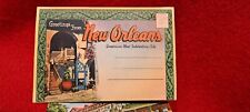 Vtg New Orleans Linen Folder Postcard America's Most Interesting City 18 Images picture