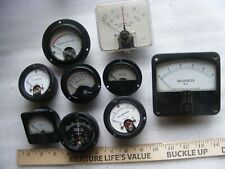 Lot of 9 Panel Meters Electrical,Weston.Dejur,Kruger,Hickok picture