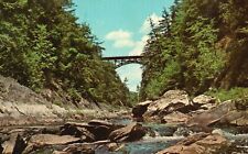 Vintage Postcard 1975 Quechee Gorge Ottauquechee River Below Bridge Vermont VT picture