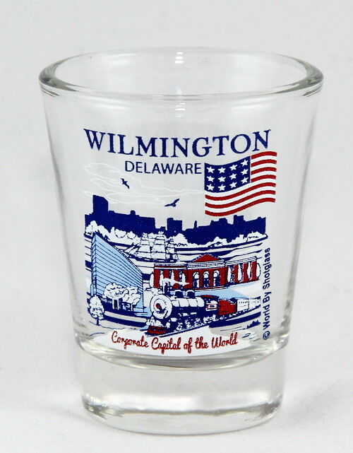 WILMINGTON DELAWARE GREAT AMERICAN CITIES COLLECTION SHOT GLASS SHOTGLASS