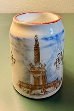 Souvenir of Baltimore City MD Mini Beer Toothpick Matchstick Holder Mettlach  picture