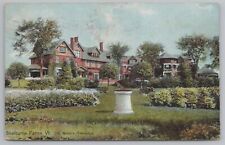 Shelburne Farms VT~Dr Webbs Residence~Sun Dial~PM 1910~Leighton Vintage Postcard picture
