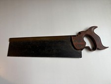 WORRALL & CO Brass Back Tenon Saw Dovetail c. 1850-1870's Back Saw New York picture