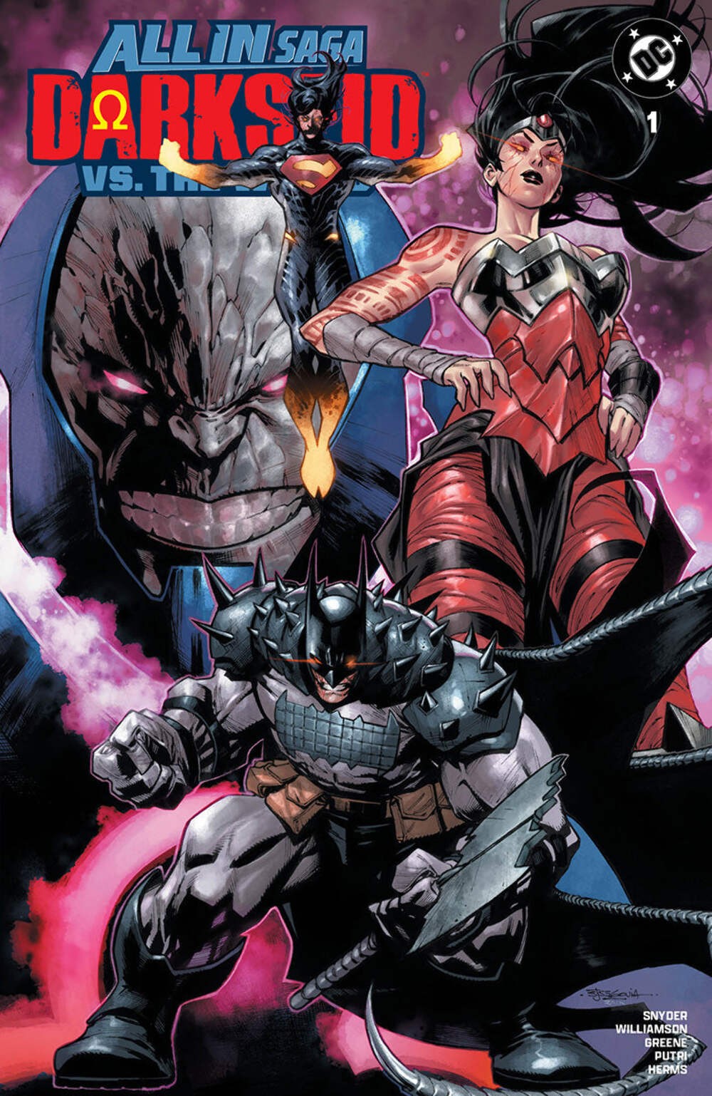 DC ALL IN SAGA: DARKSEID VS THE WORLD #1 STEPHEN SEGOVIA EXCLUSIVE PRESALE 10/28 DC ALL IN SAGA: DARKSEID VS THE WORLD #1 STEPHEN SEGOVIA EXCLUSIVE PRESALE 10/28