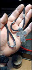 Russian silk cord with silver 925 picture