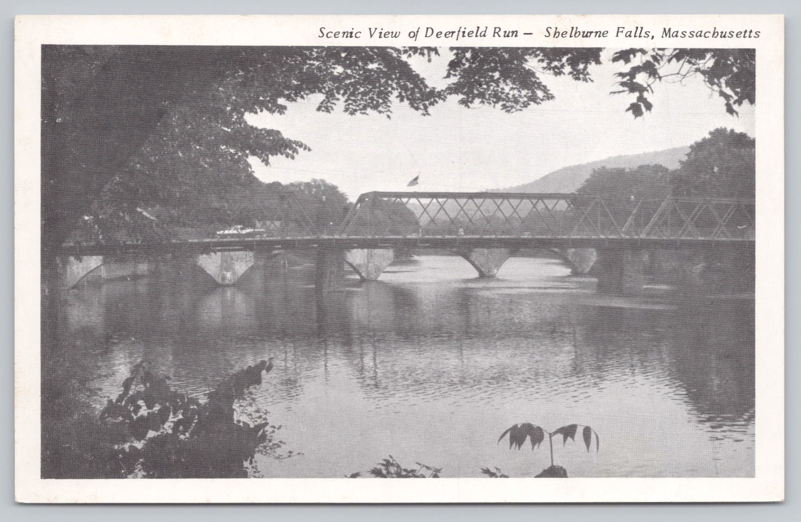 Postcard Deerfield Run Shelburne Falls Massachusetts
