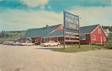 Pownal Vermont Pownal View Barn Crowley's Cheese Maple Honey 1960s Cars Postcard picture