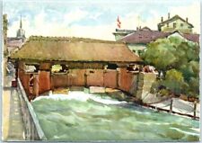Postcard - Lower mill bridge - Zürich, Switzerland picture