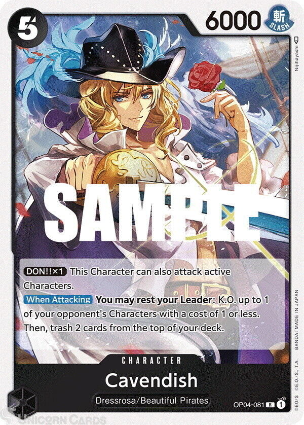 OP04-081 Cavendish :: Rare One Piece TCG Card