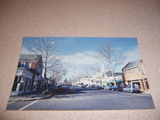 1980s ELM STREET SCENE, NEW CANAAN, CT. VTG POSTCARD picture
