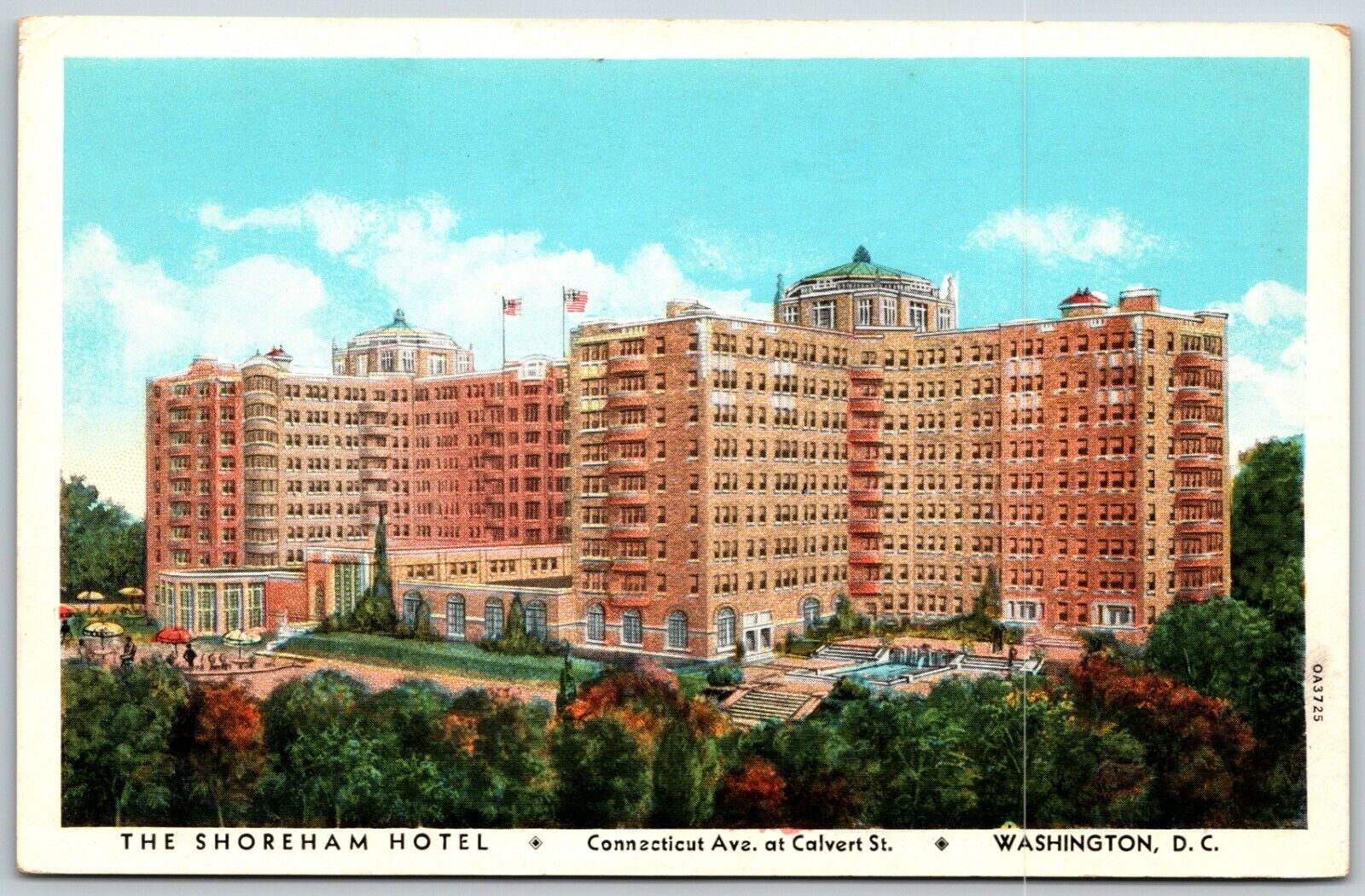 Shoreham Hotel, Connecticut Ave at Calvert St., Washington, DC - Postcard