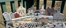Vtg Cats Meow Leicester Fiskdale Massachusetts Historic Wooden Collectibles picture