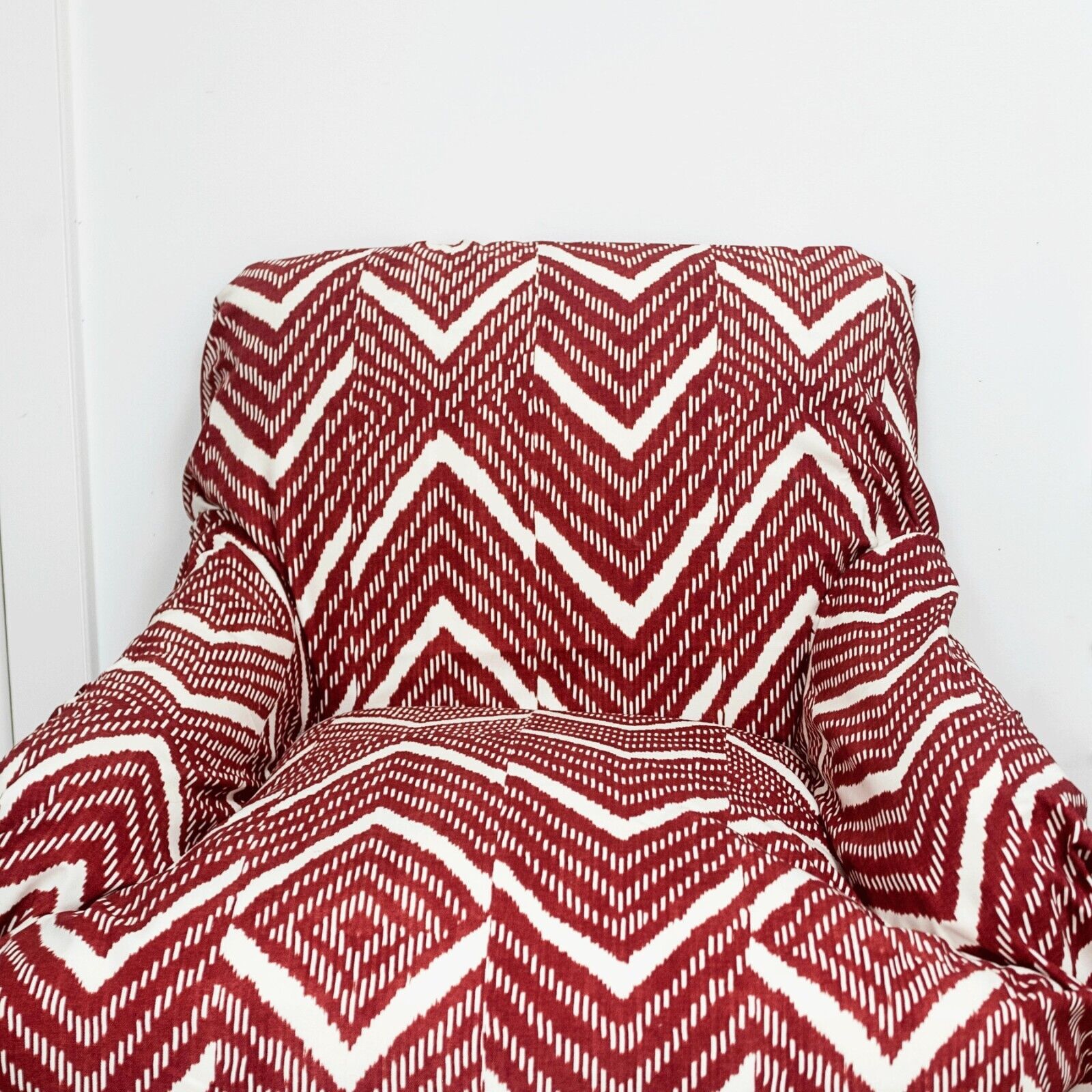 1.5+ Yds Ralph Lauren Rimba Ikat Cotton Fabric in RED