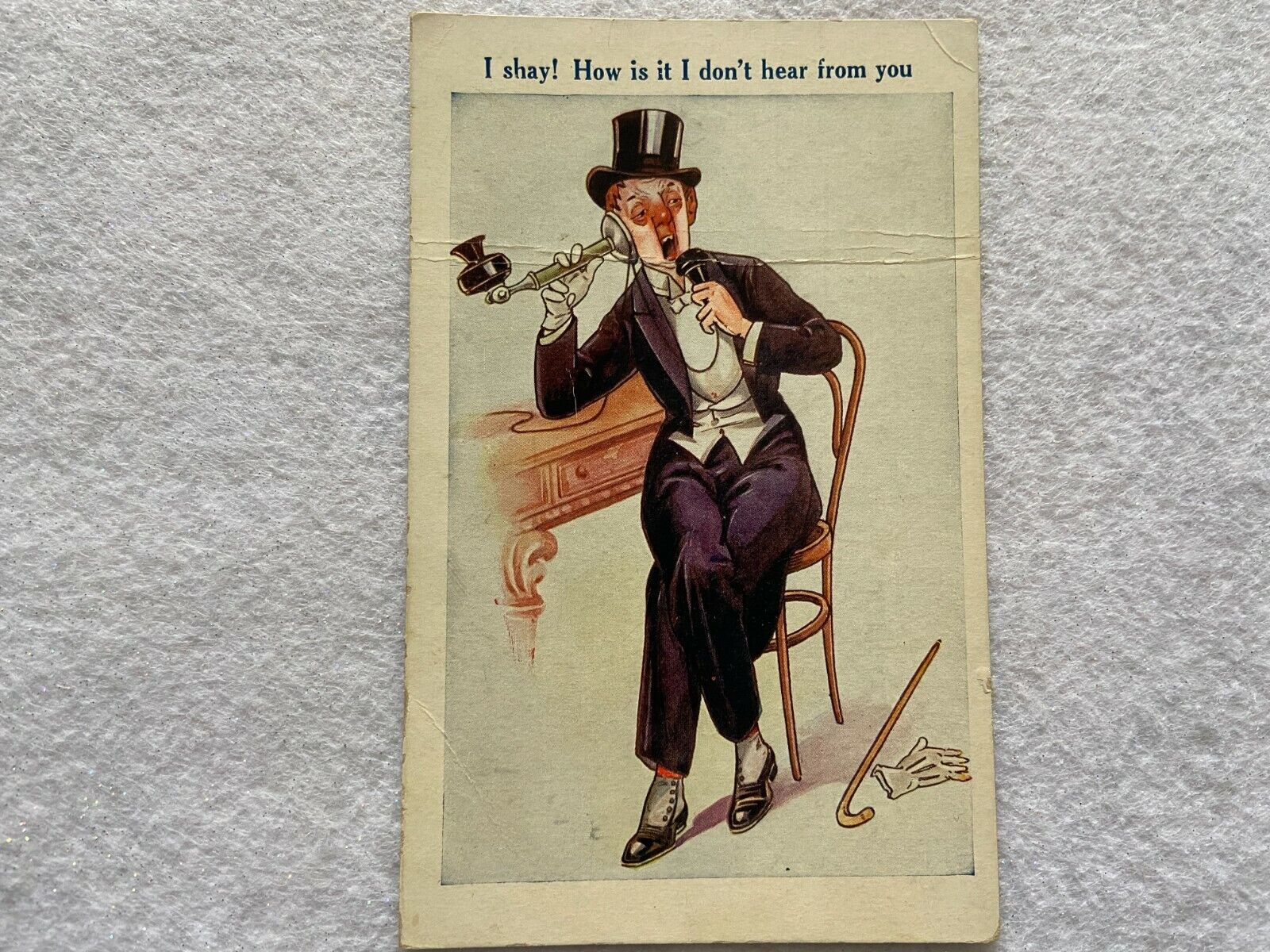 I shay How is it I don\'t hear from you Vintage Postcard