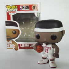 Funko Pop NBA Cleveland Cavaliers Lebron James 01 White Jersey New #01 picture