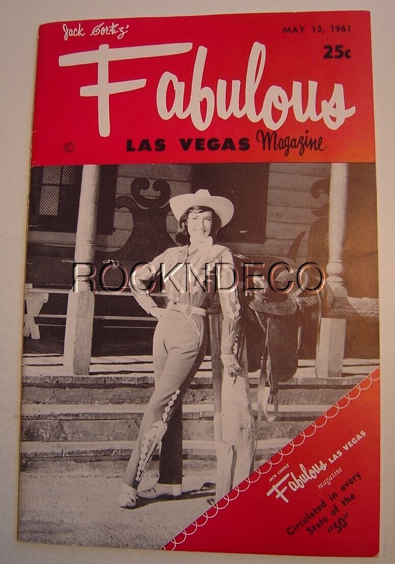 Jerry Lewis Fabulous Las Vegas Magazine May13 1961 Zsa Zsa Gabor The ...