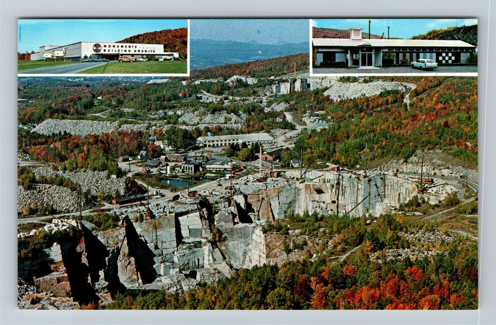 Barre, VT-Vermont, Rock Of Ages Granite Quarry, Vintage Postcard