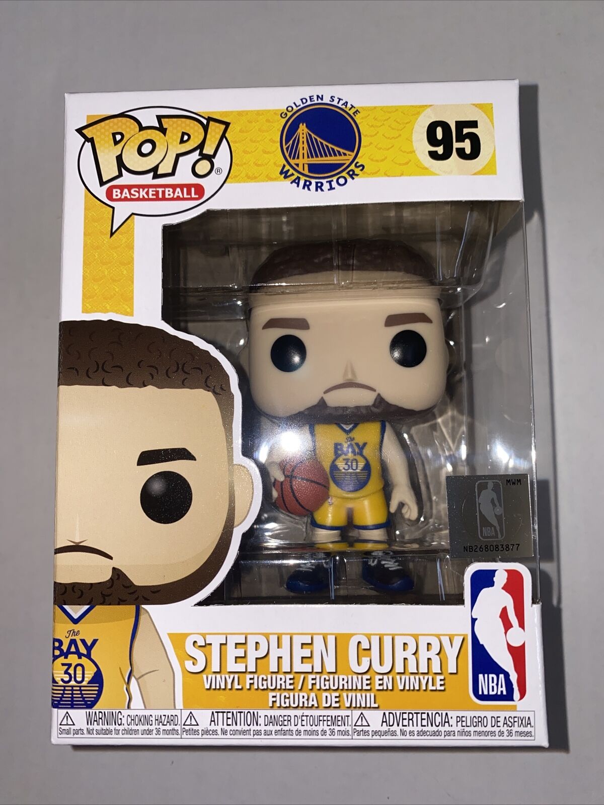 Funko Pop Basketball Stephen Curry # 95 Golden State Warriors NBA 
