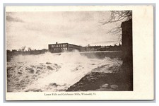 Winooski VT Vermont Lower Falls and Colchester Mills UDB Postcard picture