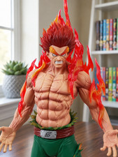 Naruto Might Guy Figure 27.5cm 10.8in Eight Gates Red Aura Jonin Anime Statue picture