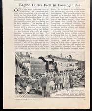 “Engine Buries Itself in Passenger Car” 1913 pictorial New Haven~Stamford Statio picture
