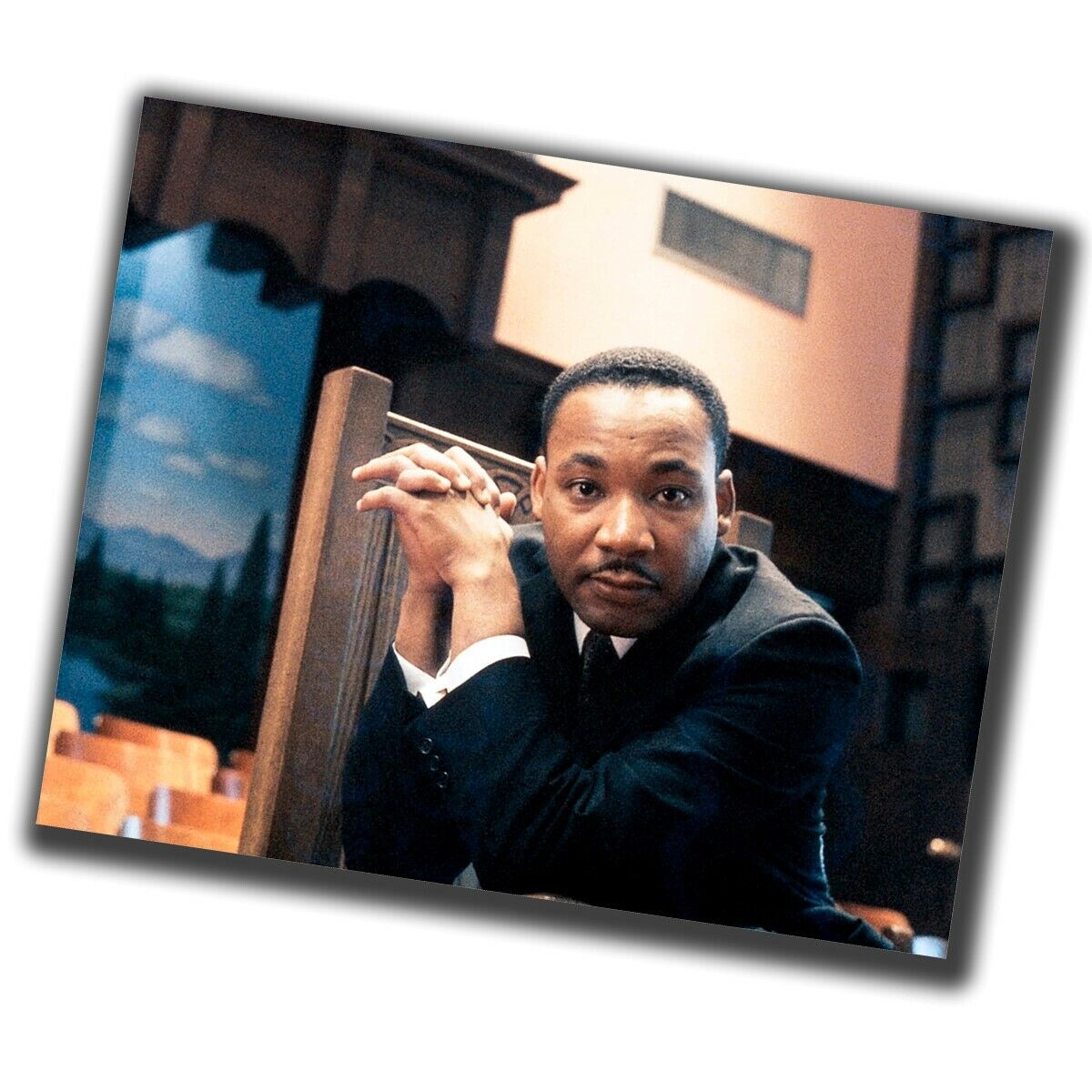 martin luther king FINE ART Vintage Retro Photo Glossy Big Size 8X10in ζ067