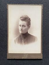 Antique Norwich Connecticut Pretty Woman Cabinet Photo Card picture
