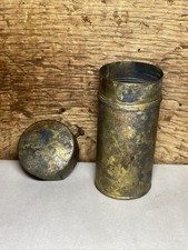 c1920s Larkin Co. Buffalo, N.Y. Brass Cylinder Canister See Condition picture