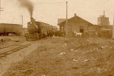 Modern RPPC REPRINT Postcard Railroad Frisco Depot Clinton Oklahoma B544 picture