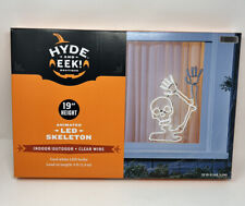 NEW Hyde & Eek Waving Skeleton LED Light Faux Neon Halloween Animated Target 💀 picture