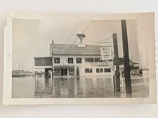 1955 Hurricane Diane Flood Essex CT Steamboat Dock Original Vintage Photo picture