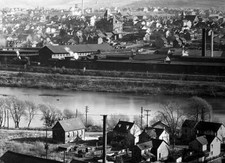 Mill Town in Eastern USA Historic Old Photo picture